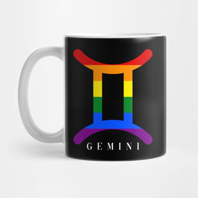 Gemini LGBTQ+ Pride Colors by Luna Illustration